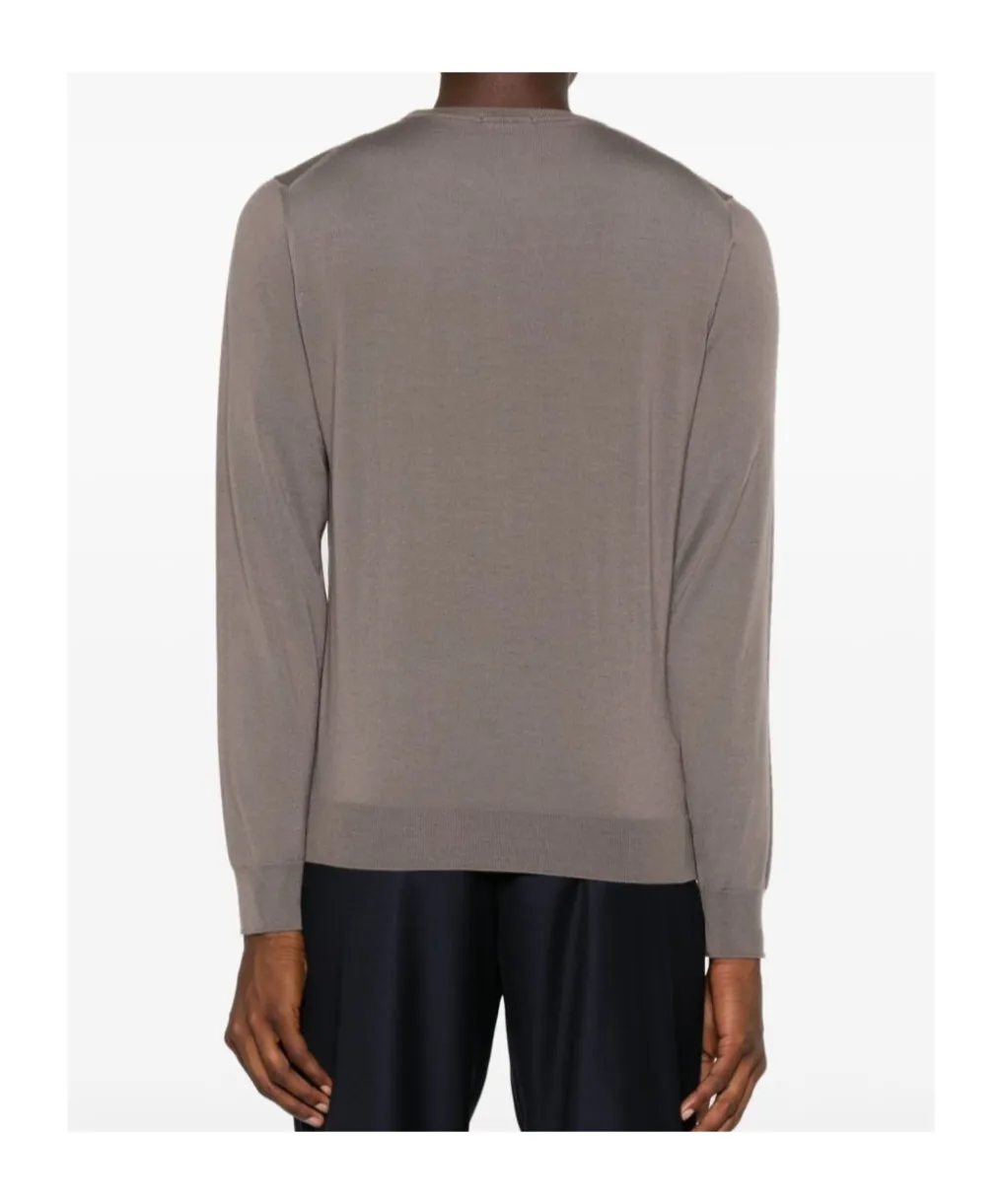 Ribbed Crew Neck Knitwear