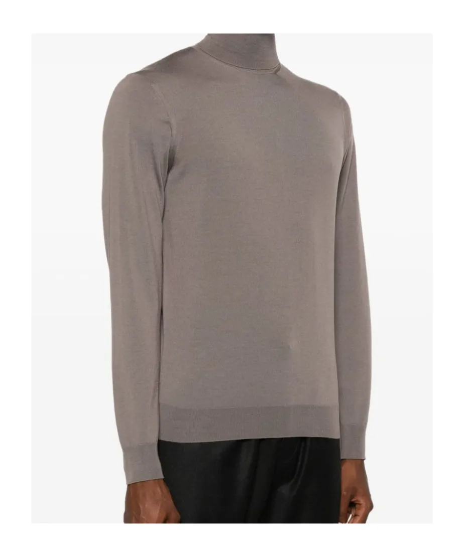 Roll-Neck Merino Wool Jumper