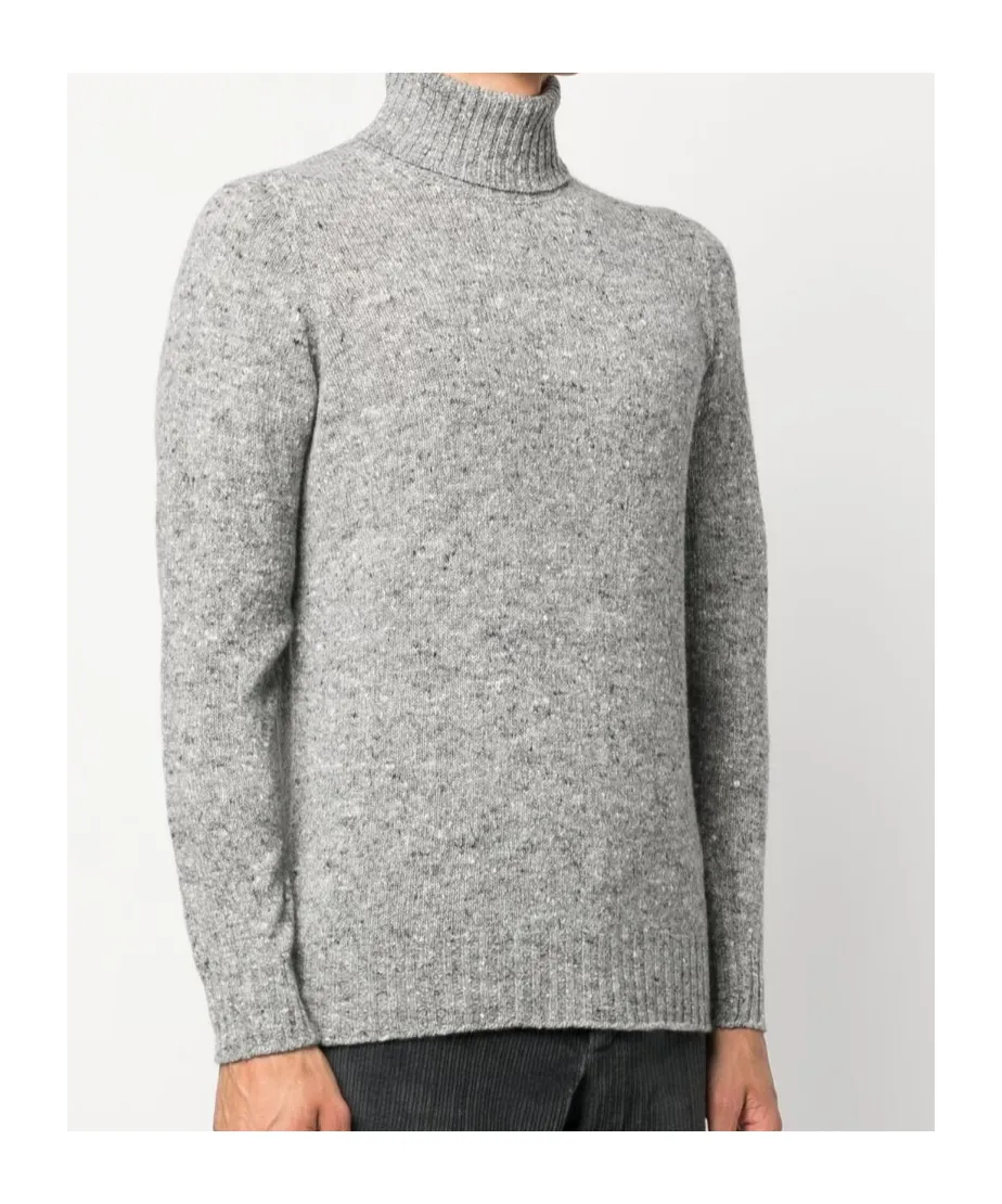 Roll-Neck Marl Knit Jumper