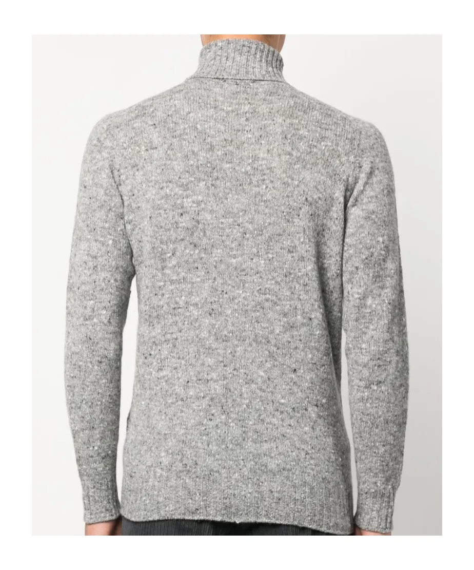 Roll-Neck Marl Knit Jumper