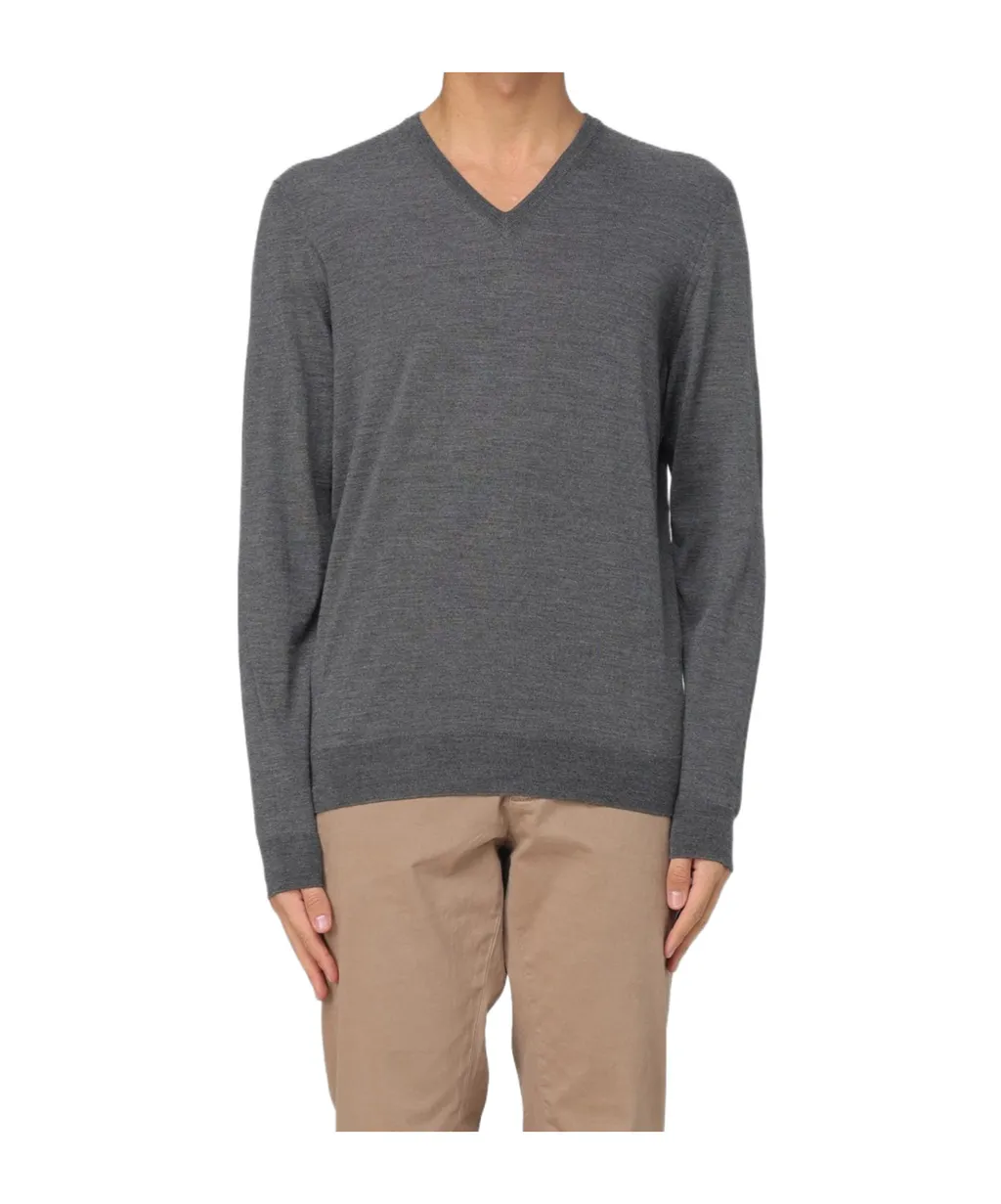 V-Neck Knitted Jumper