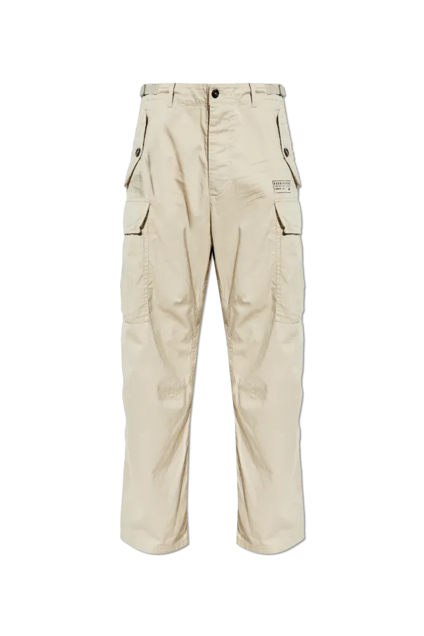 Logo Printed Cargo Trousers