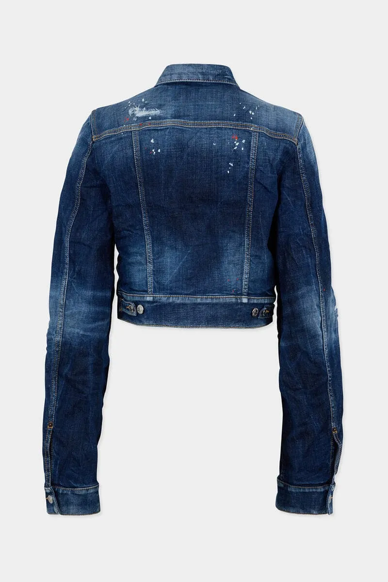 Medium Spots Wash Dean Distressed Jean Jacket