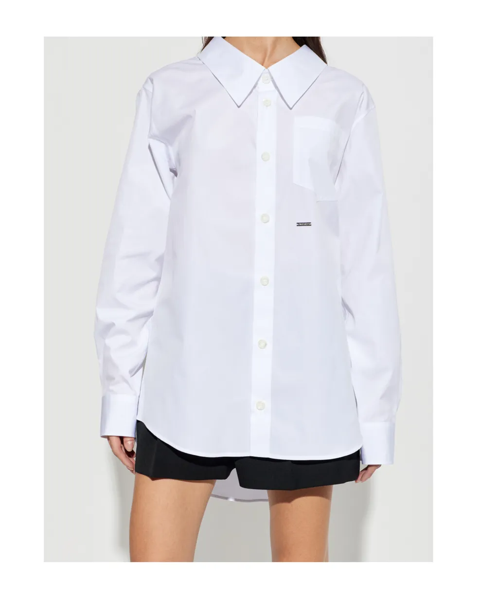 Logo Plaque Buttoned Shirt