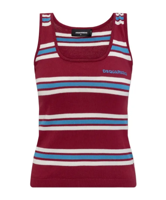 Striped Knit Tank Top