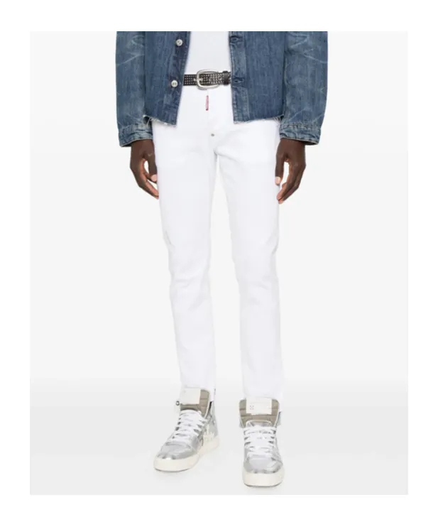 Skater Rivet Cotton Skinny Jeans