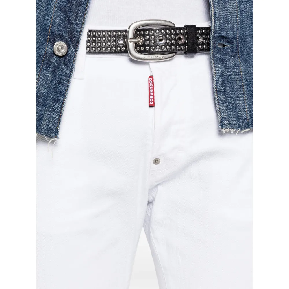 Skater Rivet Cotton Skinny Jeans
