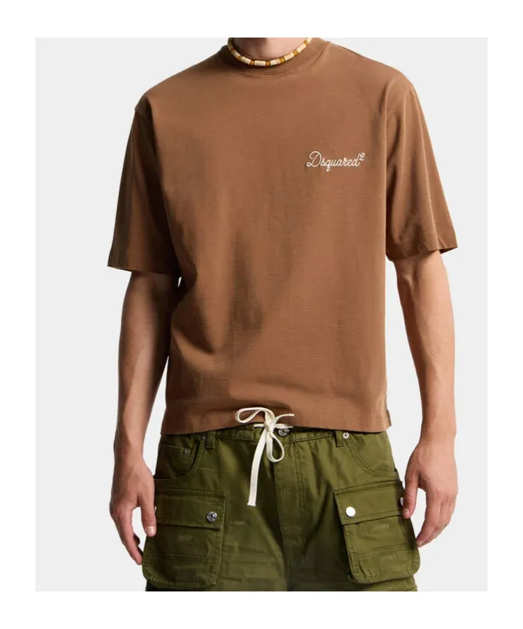 Logo Embroidered Crewneck T-Shirt