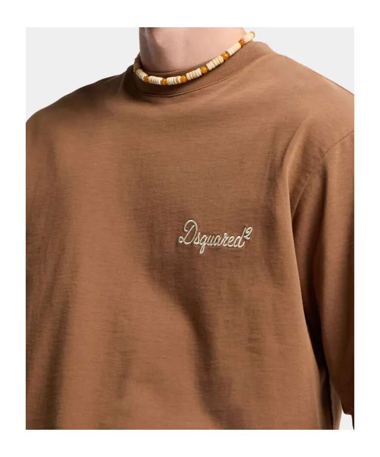 Logo Embroidered Crewneck T-Shirt