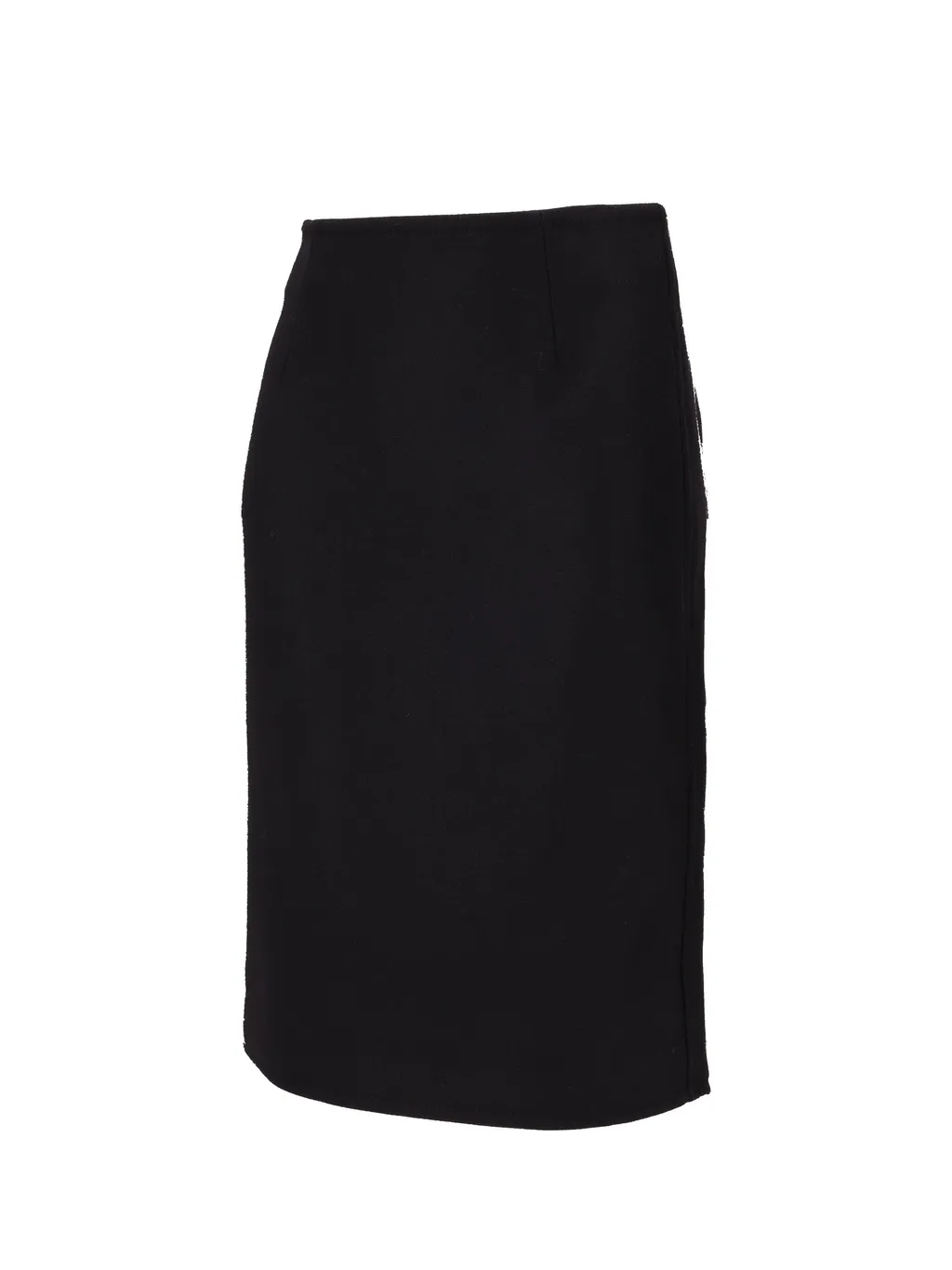 Fitted Waist Pencil Midi Skirt