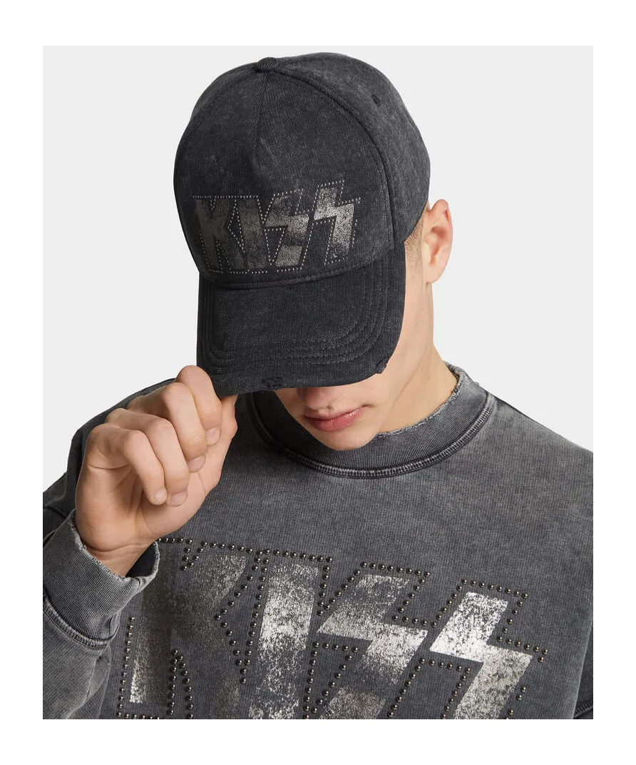 Kiss Embellished Baseball Cap