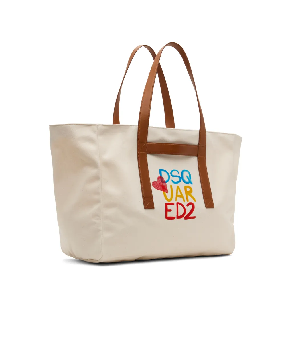 Summer Lovers Logo Printed Shopper Bag