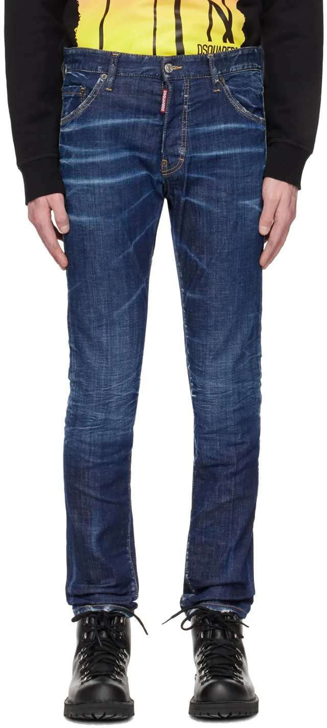 Logo Patch Slim-Fit Jeans
