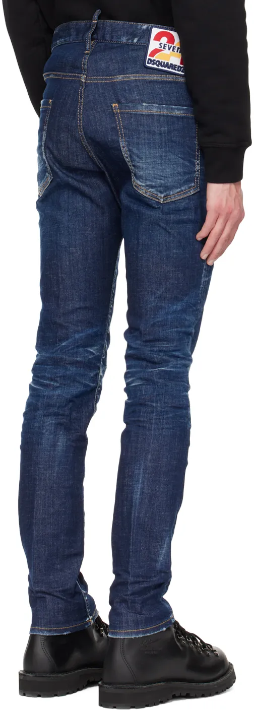 Logo Patch Slim-Fit Jeans