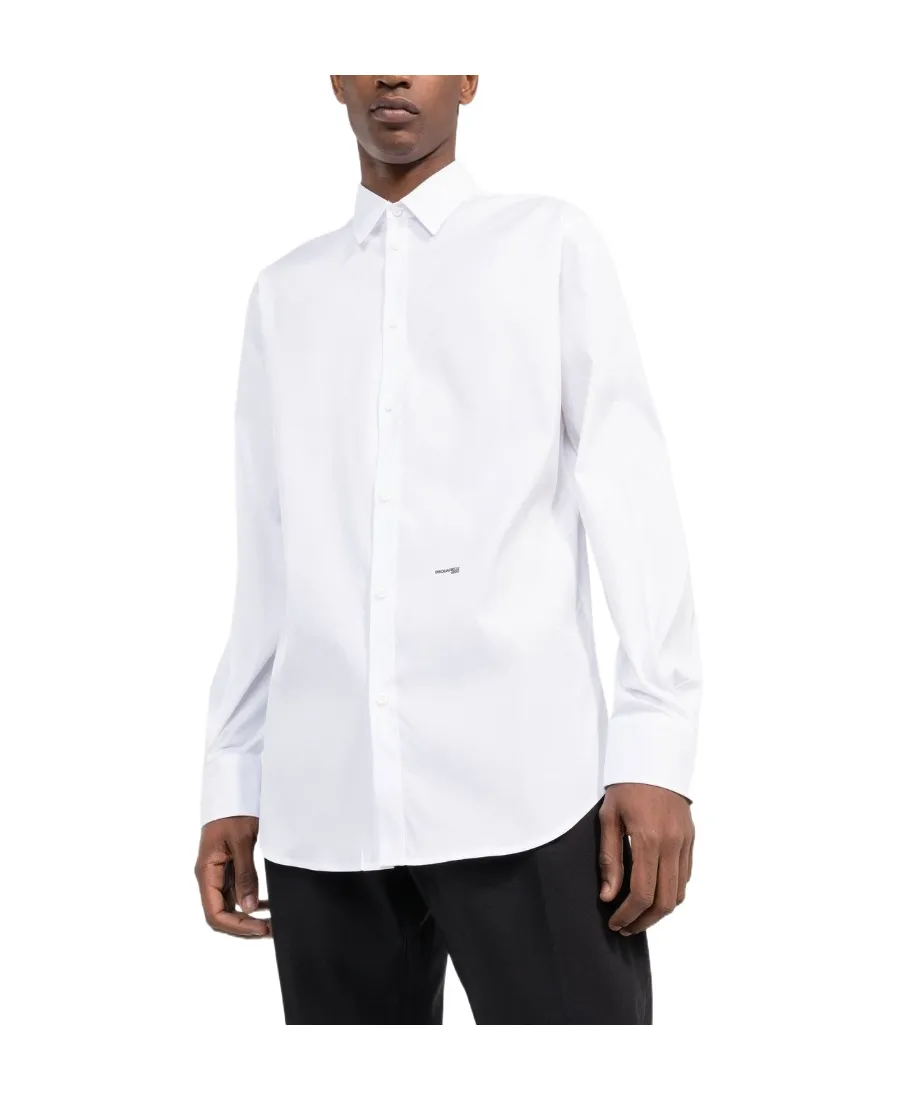 Logo Printed Long Sleeved Shirt