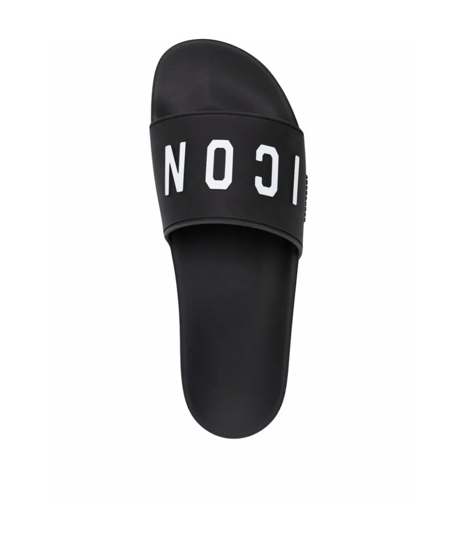 3D Logo Lettering Slip-On Slides