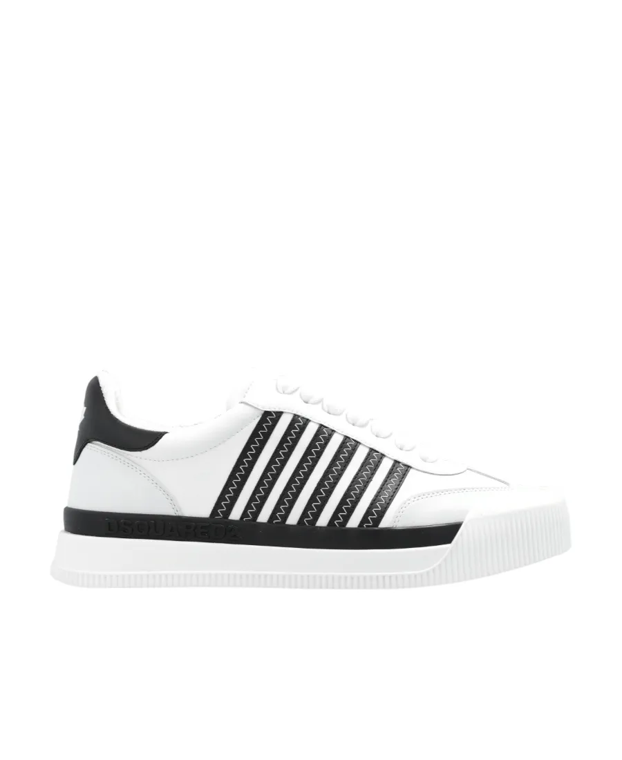 Boxer Stripe-Detailed Lace-Up Sneakers