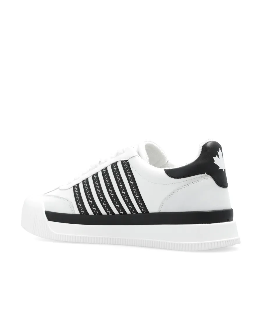Boxer Stripe-Detailed Lace-Up Sneakers