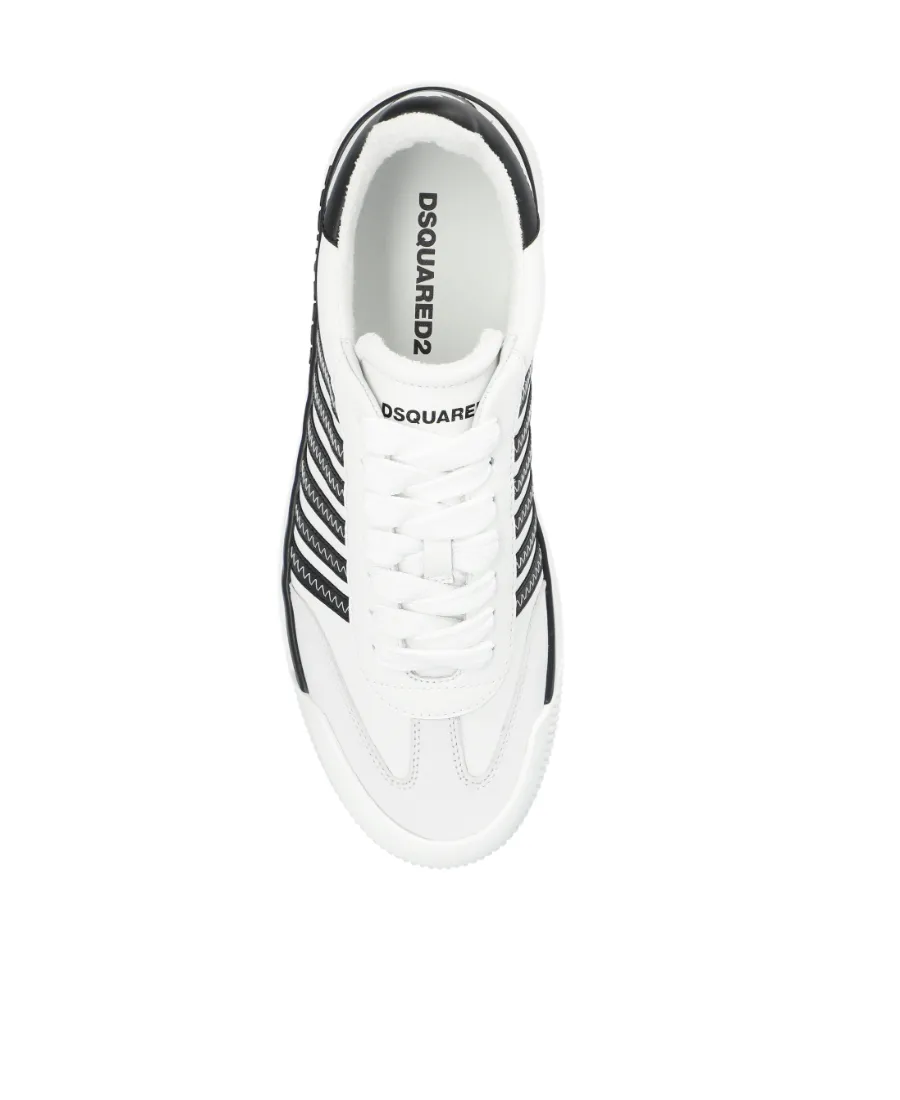 Boxer Stripe-Detailed Lace-Up Sneakers