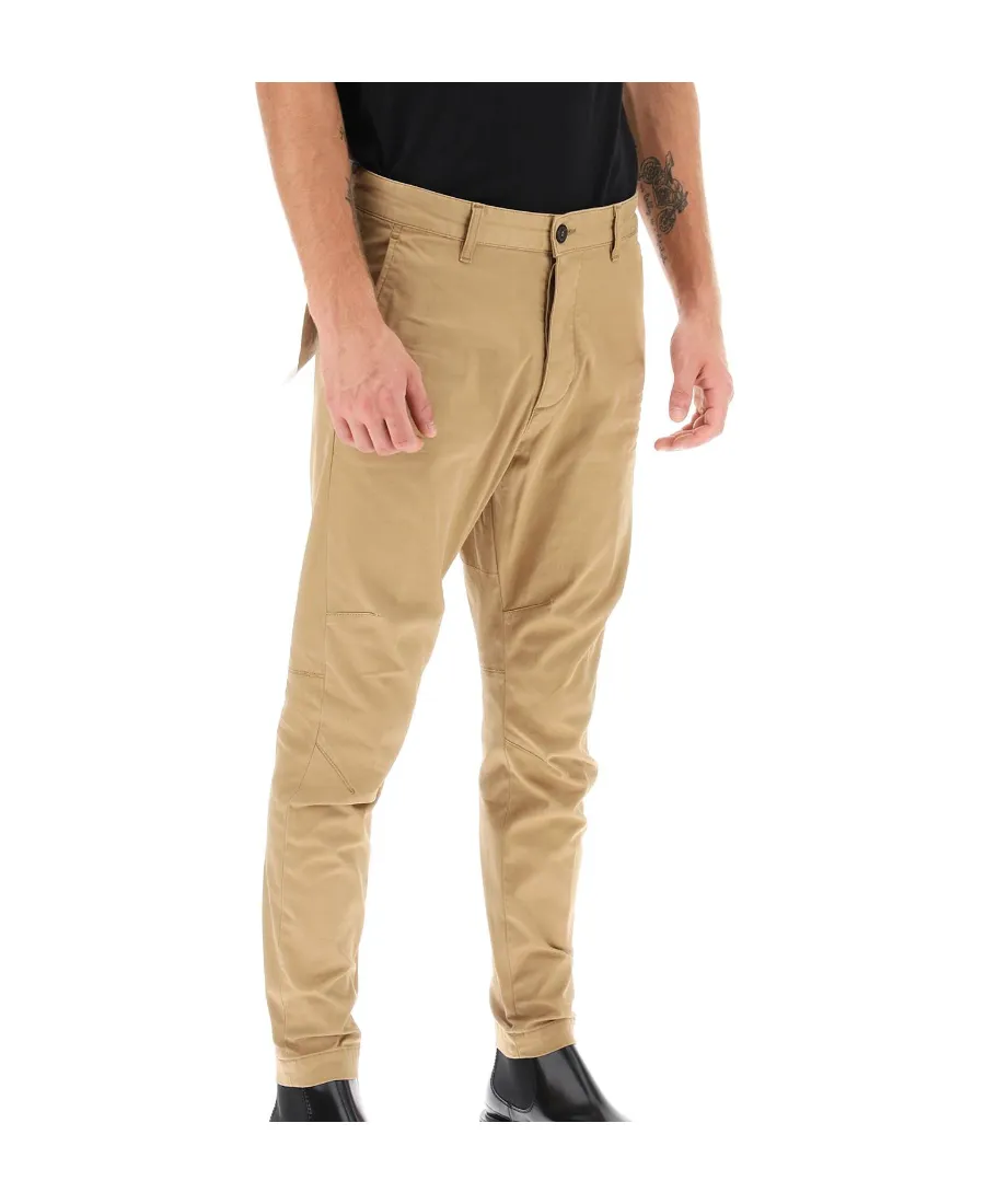 Mid-Rise Tapered Trousers