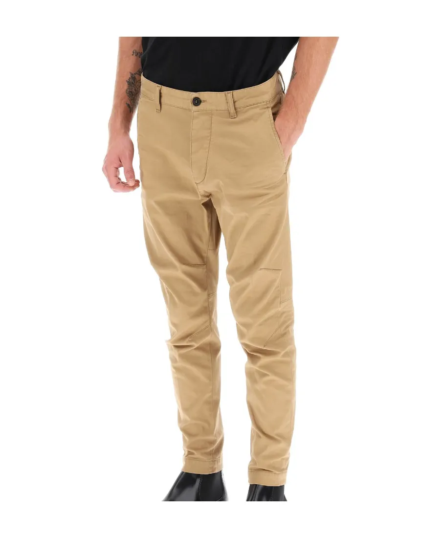 Mid-Rise Tapered Trousers