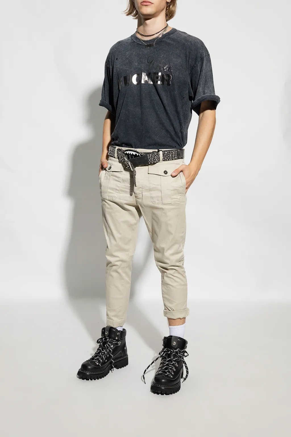 Lace-Up Hiking Boots