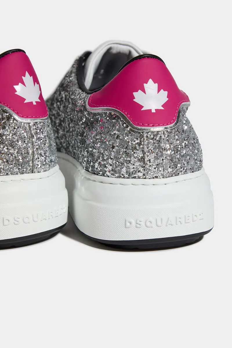 Glittered Lace-Up Sneakers