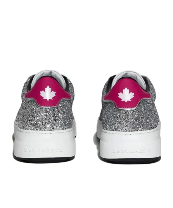 Glittered Lace-Up Sneakers