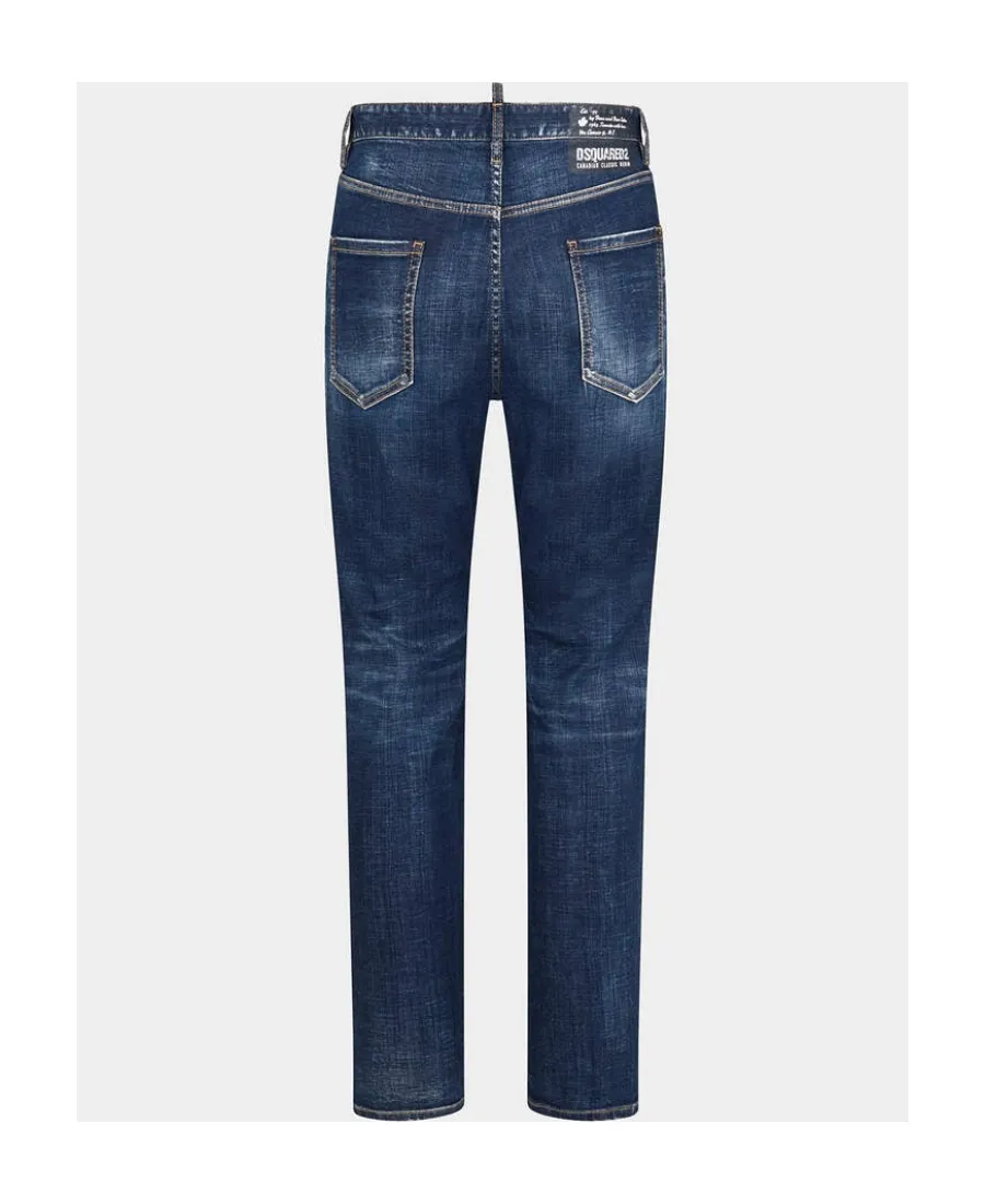 Logo Patch Straight-Leg Jeans