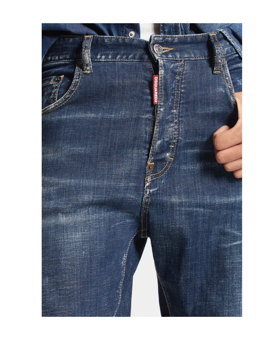 Logo Patch Straight-Leg Jeans