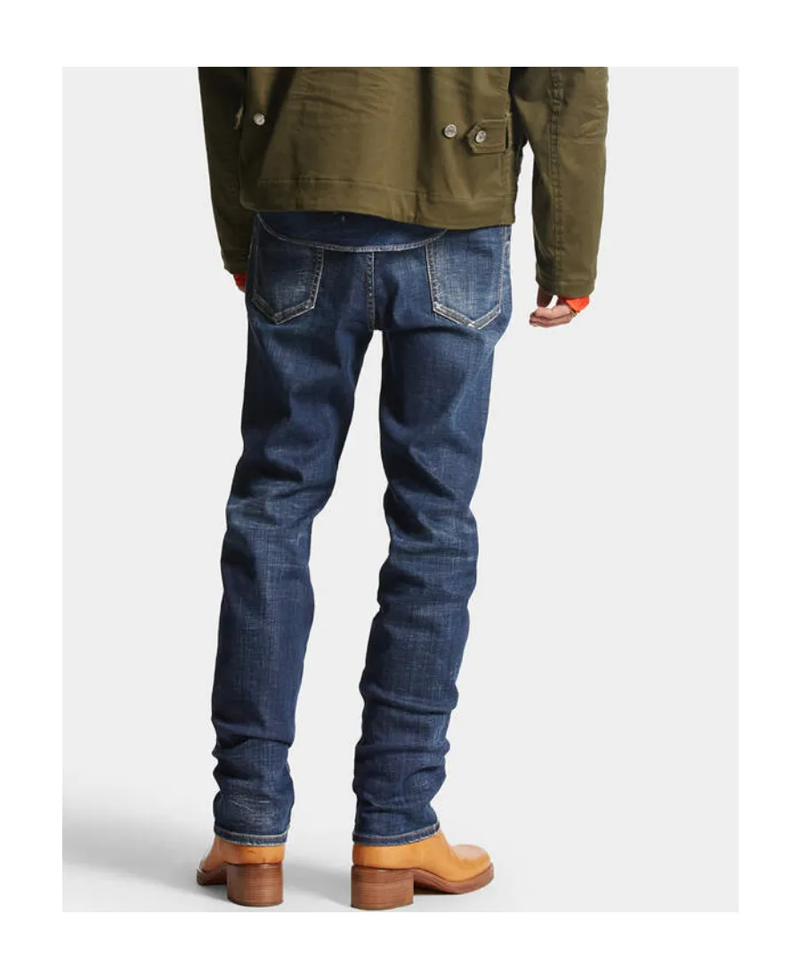 Logo Patch Straight-Leg Jeans