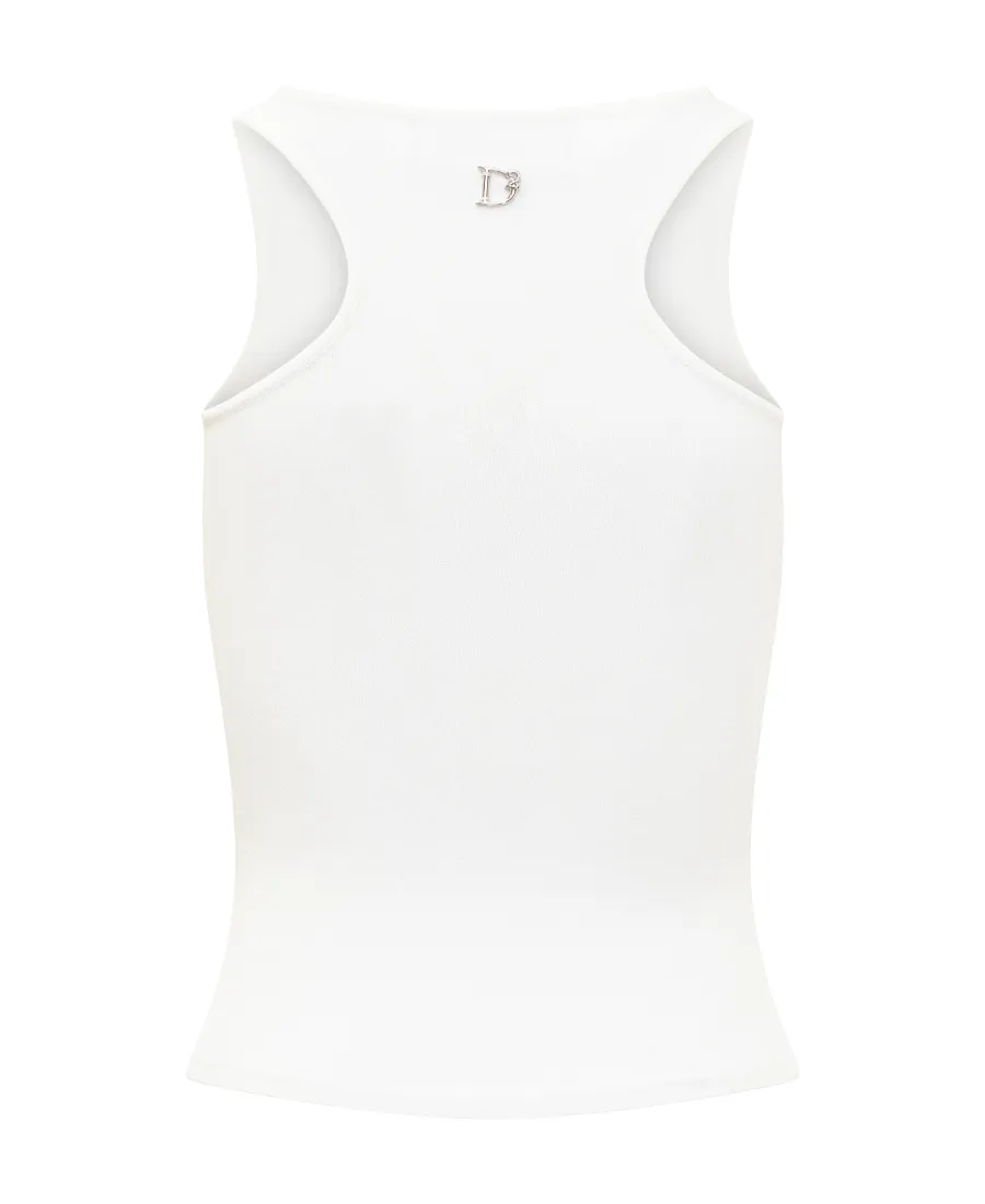 Cut-Out Detailed Sleeveless Tank Top