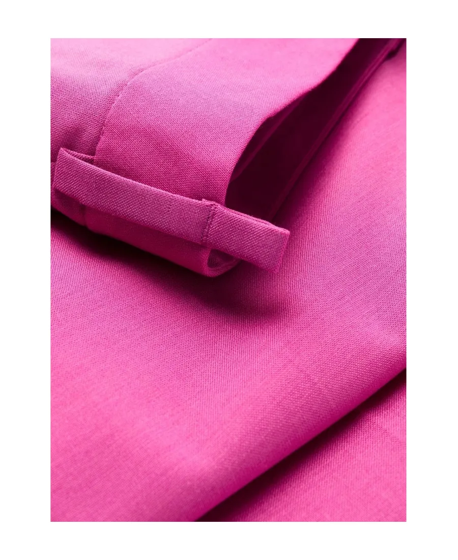 Logo Plaque Wide-Leg Trousers