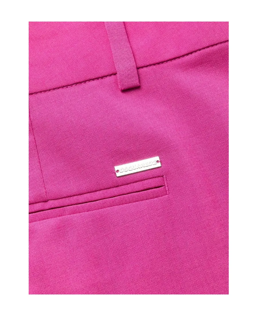 Logo Plaque Wide-Leg Trousers