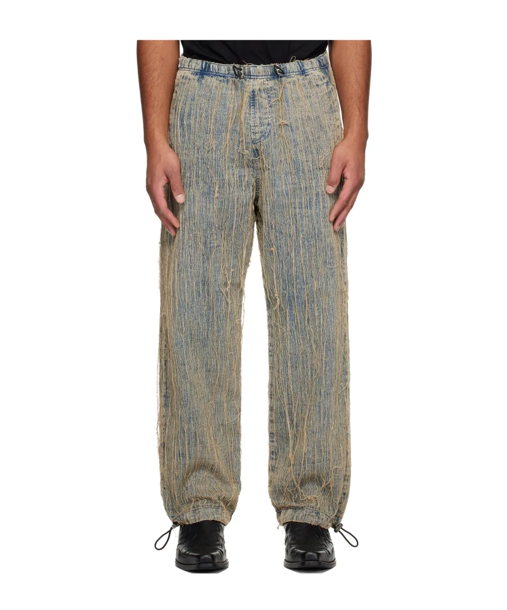 D-Martial Frayed-Detail Jeans