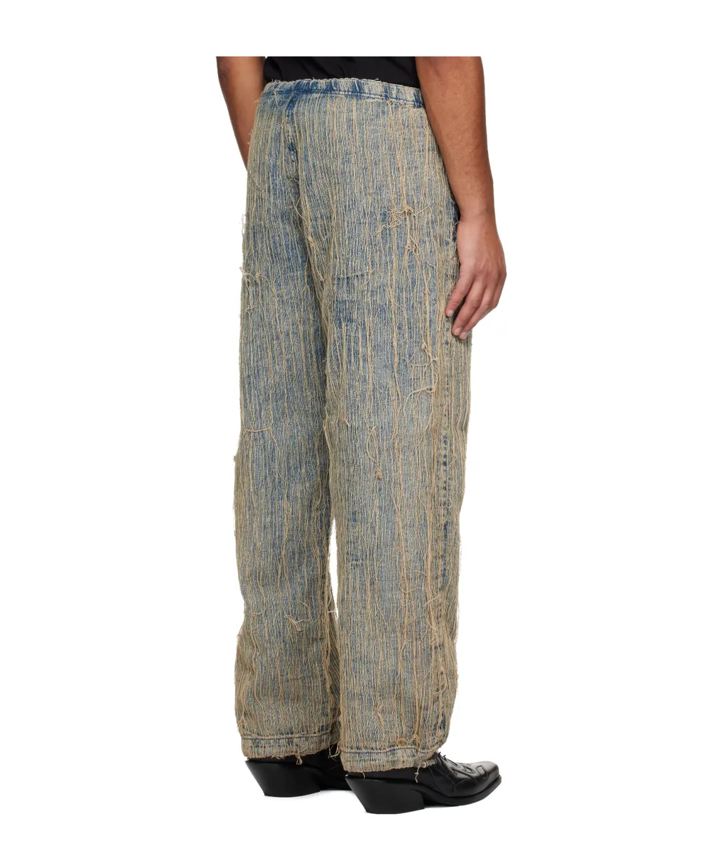D-Martial Frayed-Detail Jeans