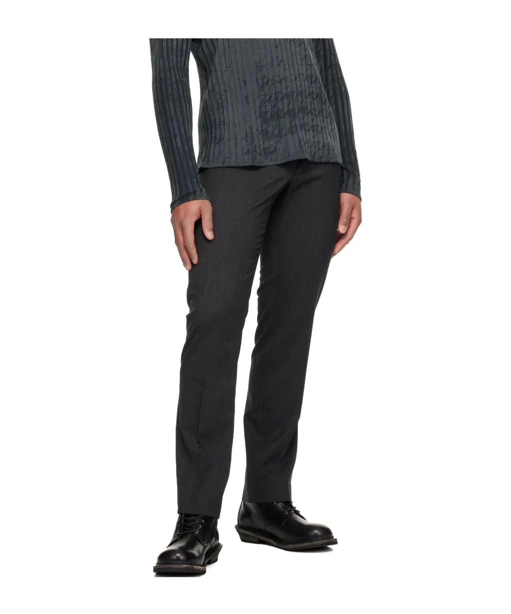 Wool Trousers With Stretch Waist