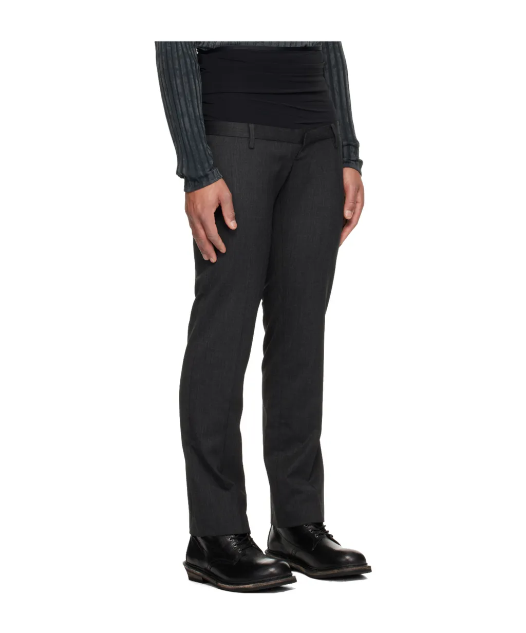 Wool Trousers With Stretch Waist