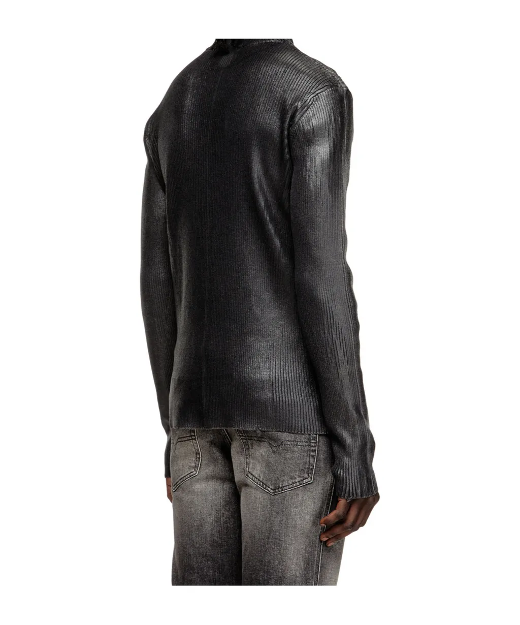 K-Dargy-D Ribbed Zip-Up Cardigan