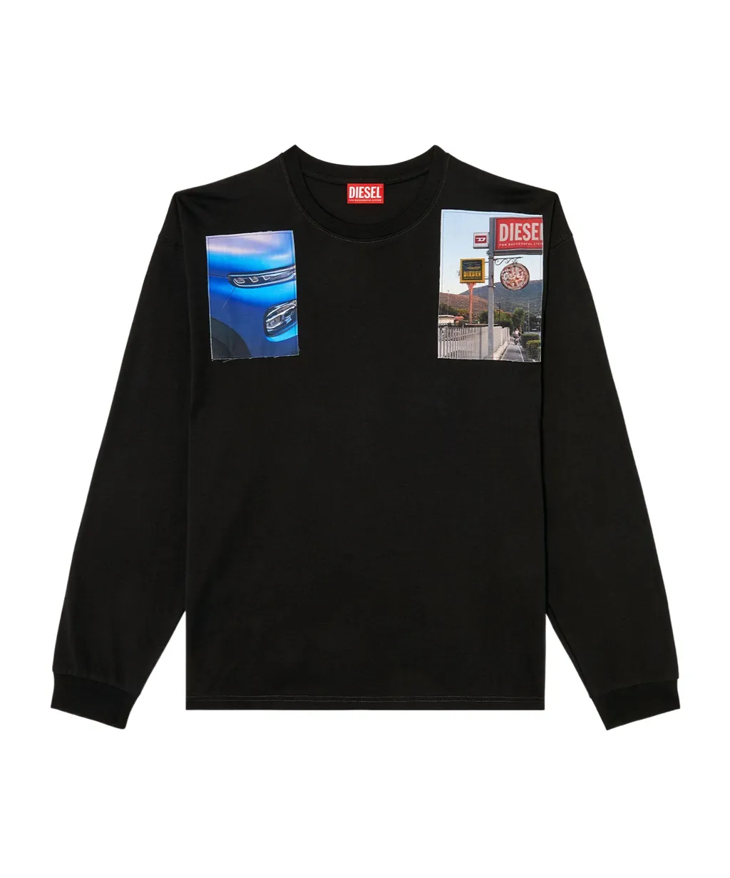 T-Boxt-Ls-T5 Graphic-Print Long-Sleeve T-Shirt