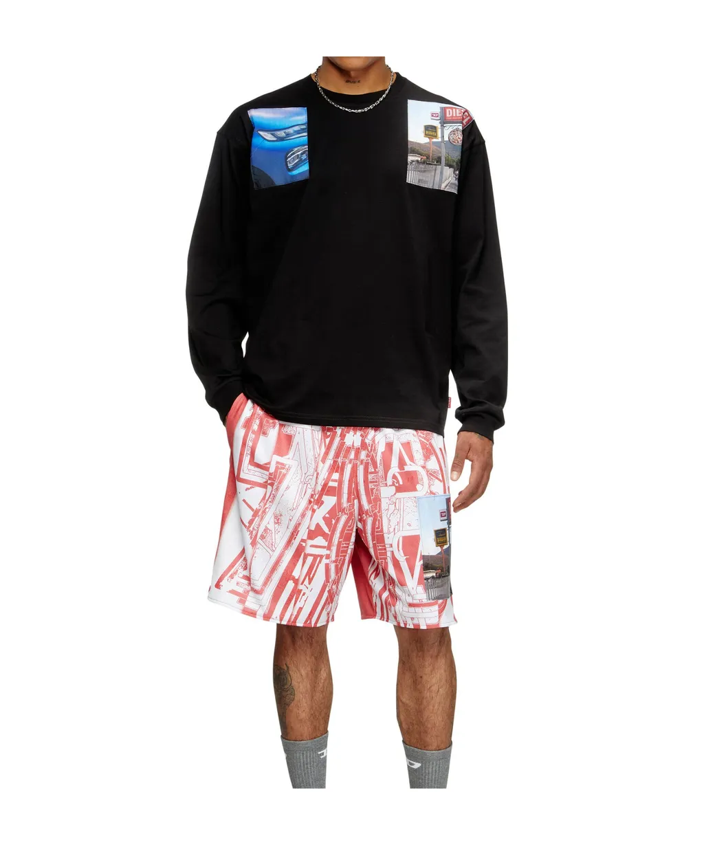 T-Boxt-Ls-T5 Graphic-Print Long-Sleeve T-Shirt