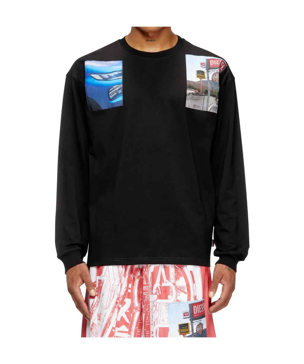 T-Boxt-Ls-T5 Graphic-Print Long-Sleeve T-Shirt