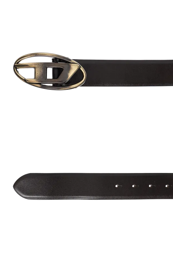 Oval D-Logo Leather Belt