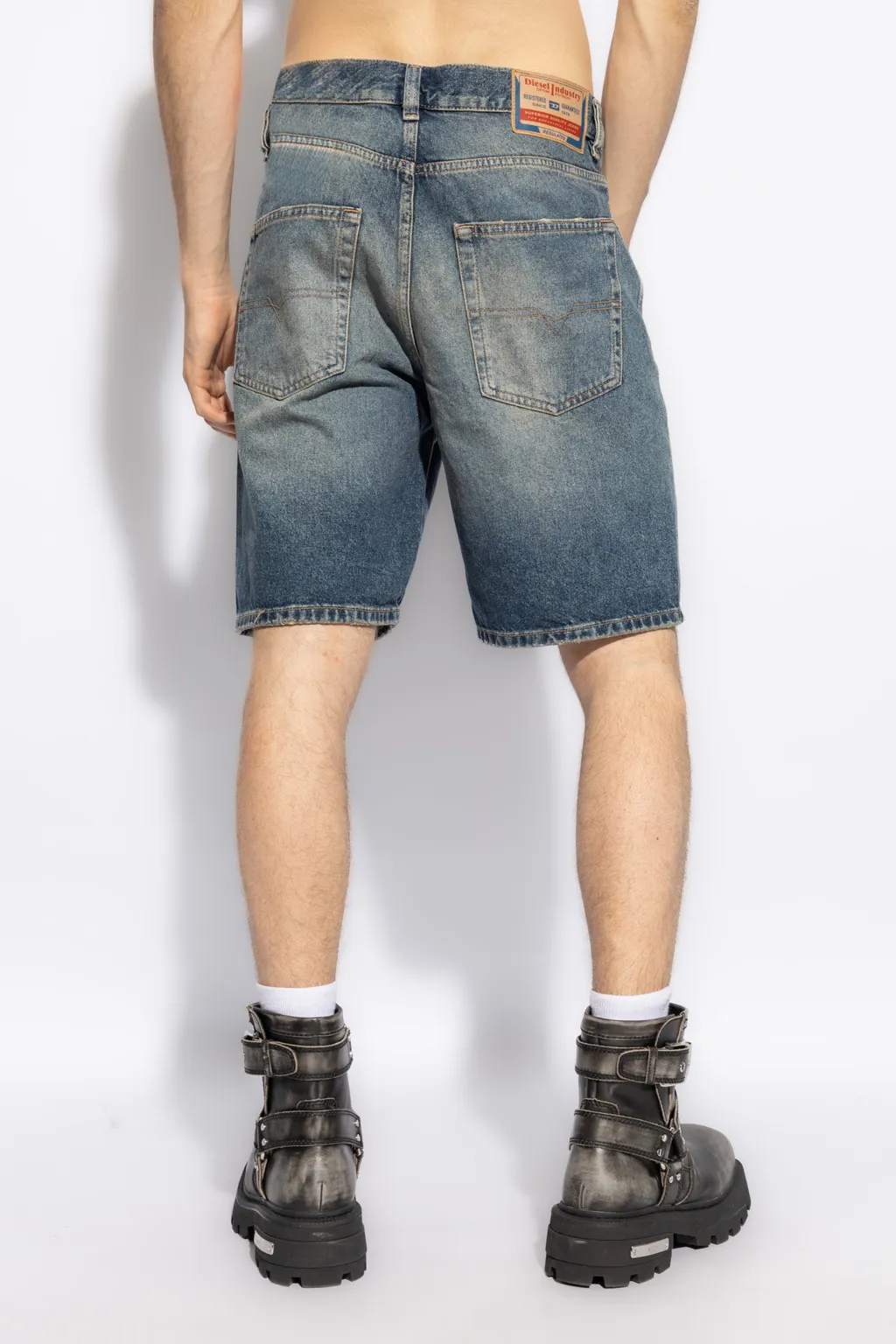 Logo Denim Shorts