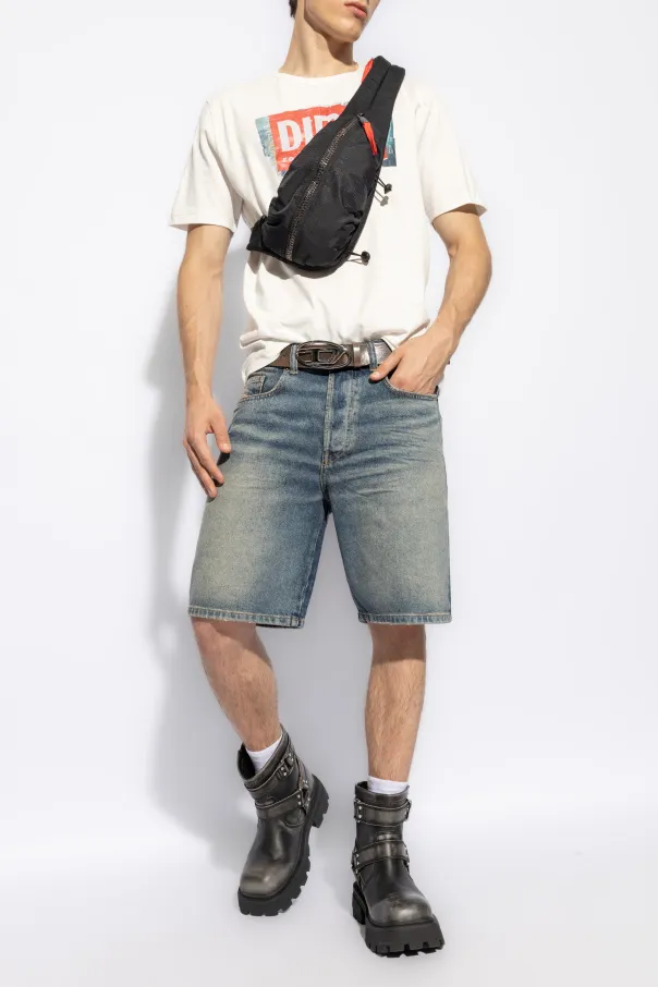 Logo Denim Shorts