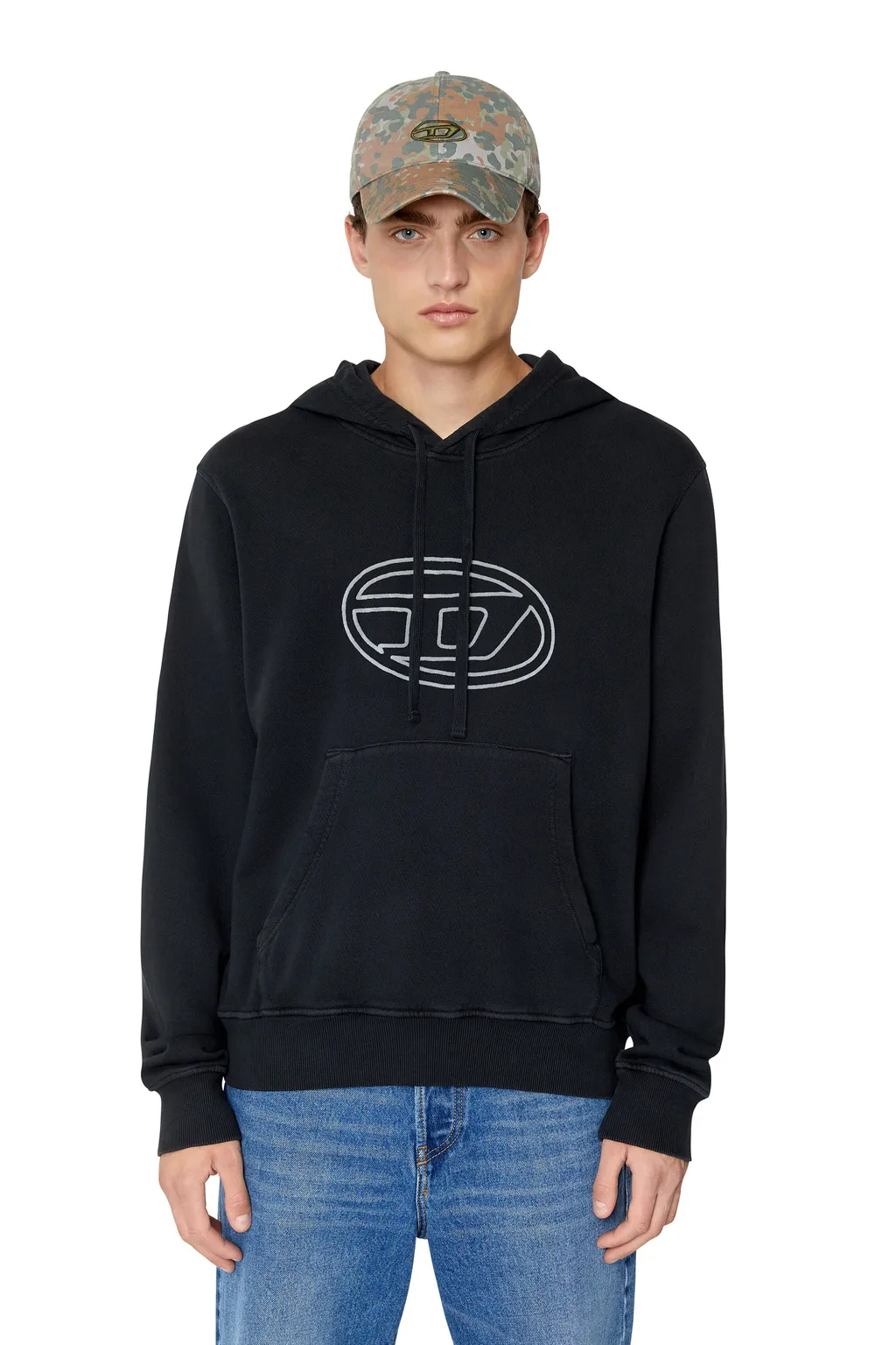 Logo-Print Cotton Hoodie