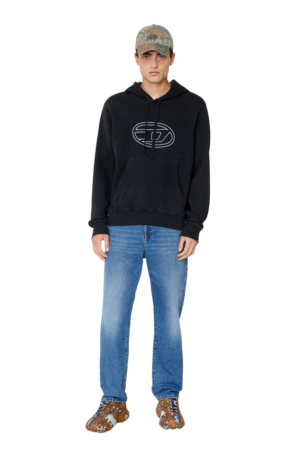Logo-Print Cotton Hoodie