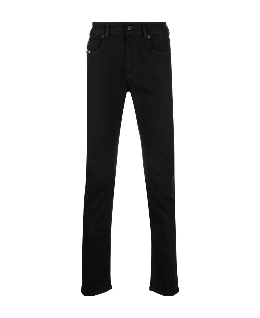 Sleenker Logo Patch Slim-Fit Jeans