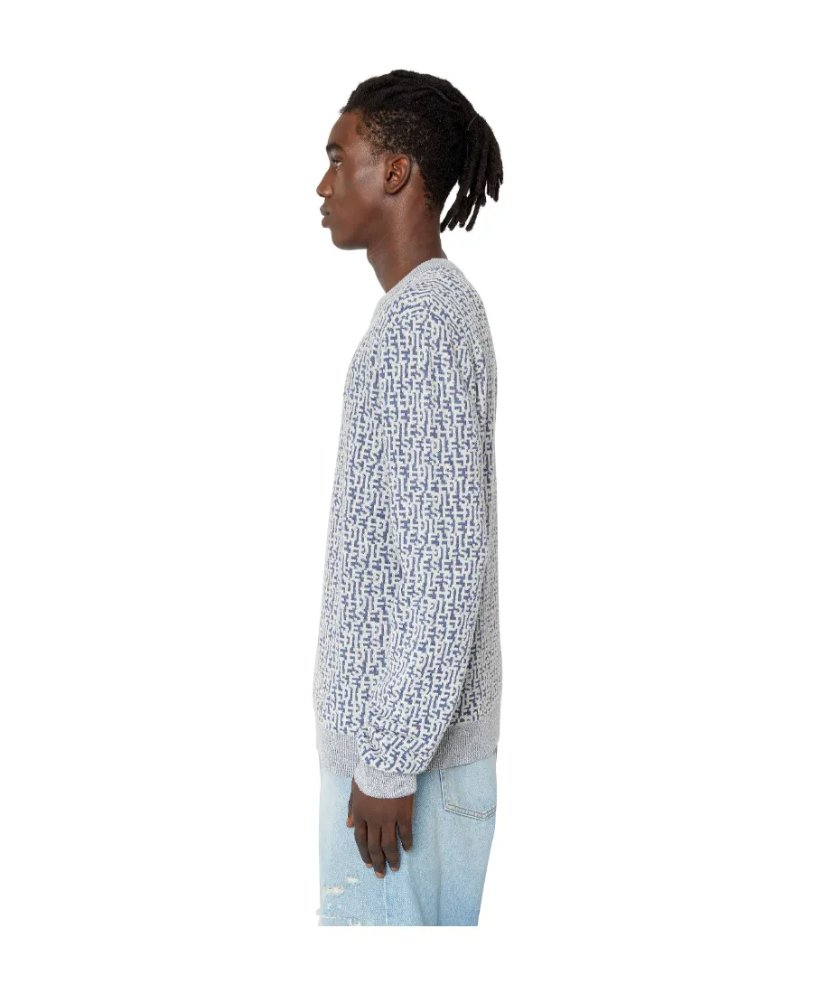 Logo-Jacquard Long-Sleeved Jumper