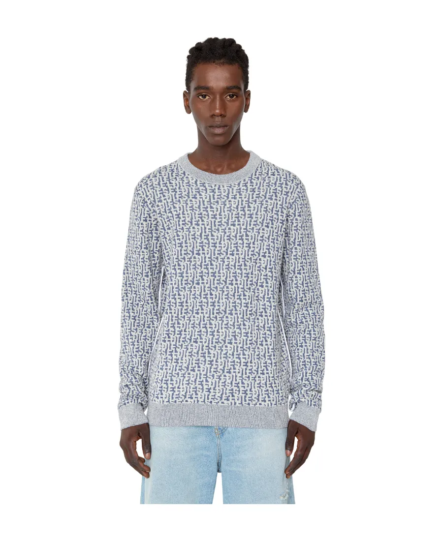 Logo-Jacquard Long-Sleeved Jumper